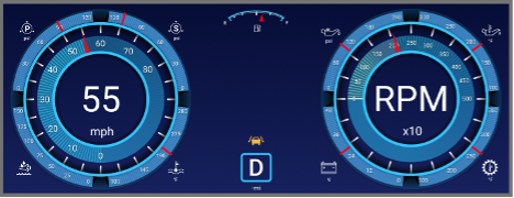 Fortris Cluster digital instrument panel