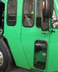 Flip-up / fold-back door – closed