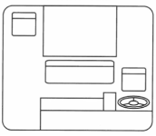4-person seating – 3/4 dash